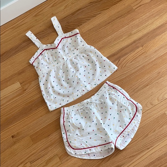 A.P.C. Other - JESSICA OGDEN x APC MADRAS vintage dot pajama set